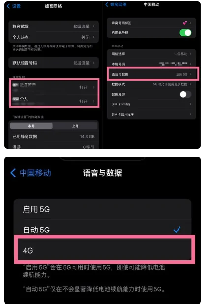 阿鲁科尔沁苹果手机维修分享iPhone14如何切换4G/5G? iPhone14 5G网络切换方法 