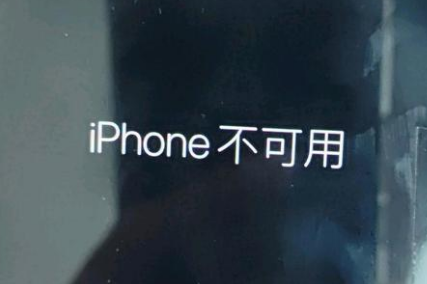 阿鲁科尔沁苹果服务网点分享锁屏界面显示“iPhone 不可用”如何解决 