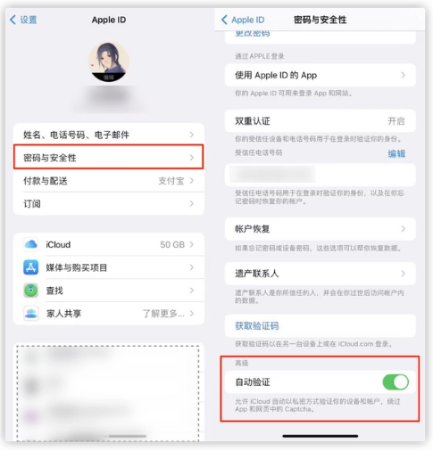 阿鲁科尔沁苹果手机维修分享iOS 16 自动验证功能开启方法 